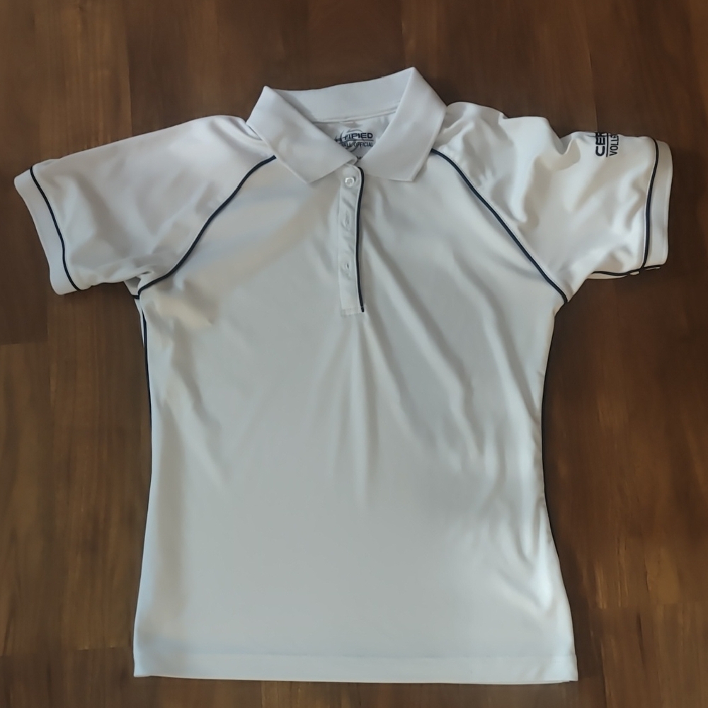 Certified Volleyball Official White Polo